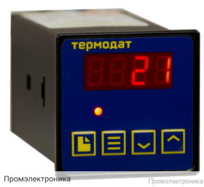 Термодат-10М7 - одноканальный ПИД-регулятор со светодиодным индикатором