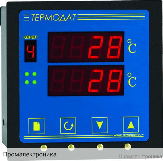 Термодат-13КХ3 - двухканальный ПИД-регулятор температуры