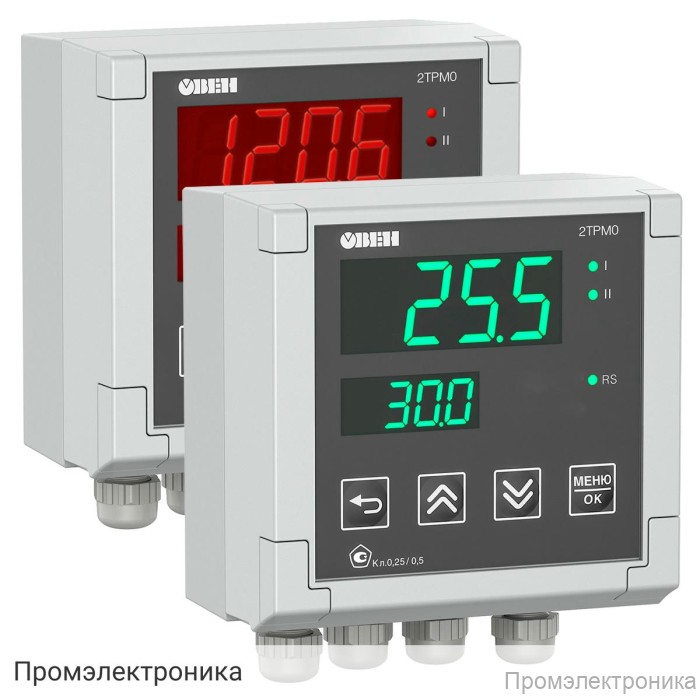 2ТРМ0-У3 - обновленный двухканальный измеритель, зеленая индикация