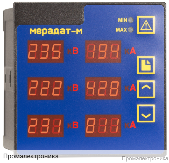 Мерадат-М3ВА1 - регистратор напряжения и силы тока в трехфазной цепи