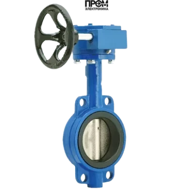 Затвор поворотный чугунный с редуктором DN 350