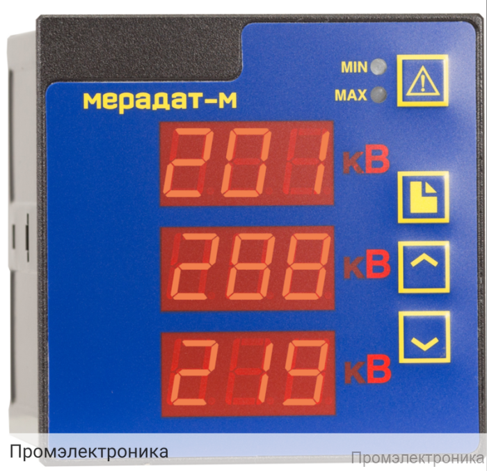 Мерадат-М3В1 - регистратор напряжения в трехфазной цепи
