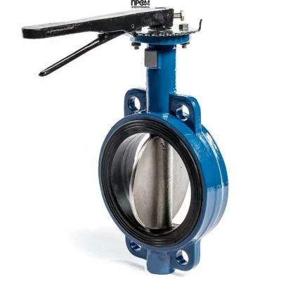 Затвор дисковый поворотный Ду 50 Ру16 межфланцевый диск нержавеющая сталь