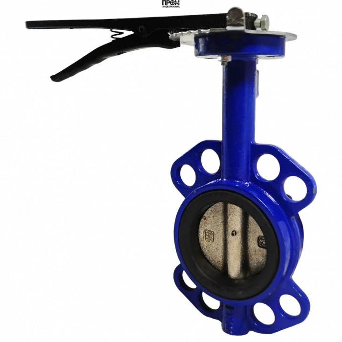 Затвор дисковый поворотный Ду 65 Ру16 межфланцевый диск нержавеющая сталь