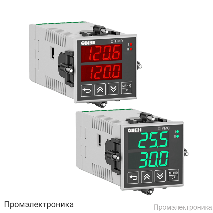 2ТРМ0-Щ5.У3 - обновленный двухканальный измеритель, зеленая индикация