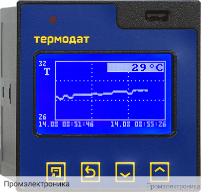 Термодат 16М6-А-F (1УВ/3Р/1А/485/8Gb/F) - измеритель-регистратор