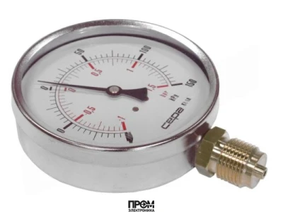 Манометр Oilon 111.10.100, -1/+1.5 бар
