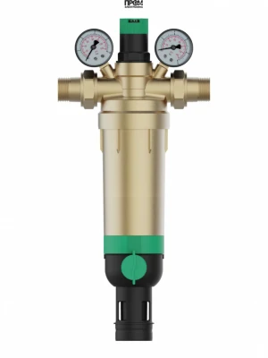 Фильтр тонкой очистки с обратной промывкой и регулятором DN32 (1 1/4) 100мк до 70С ХК FK76-11/4H