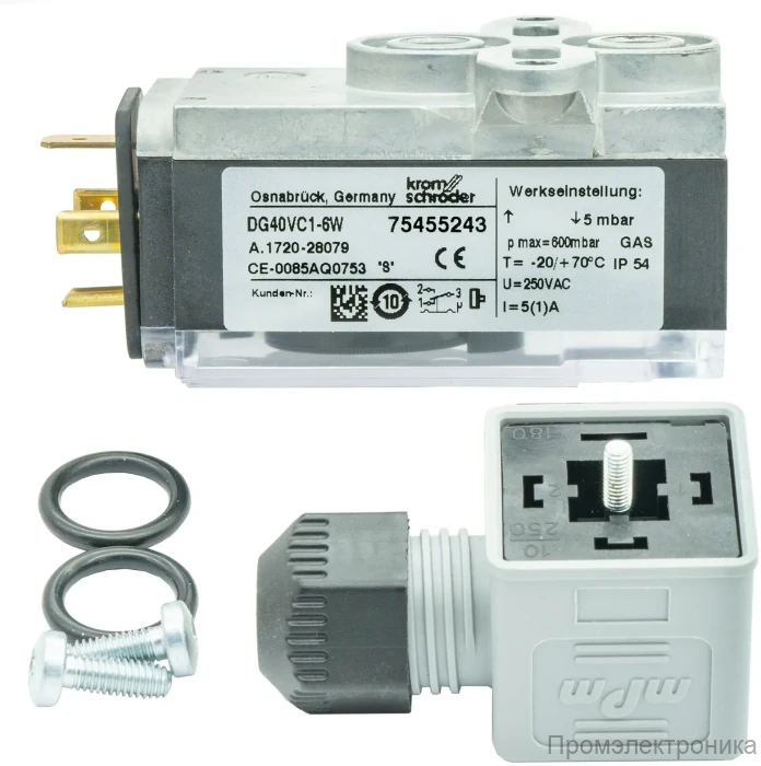 Датчик-реле давления газа Kromschroder DG 40VC1-6W /B, 75455243